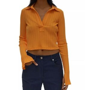 Helmut Lang Polo Top Orange - XS